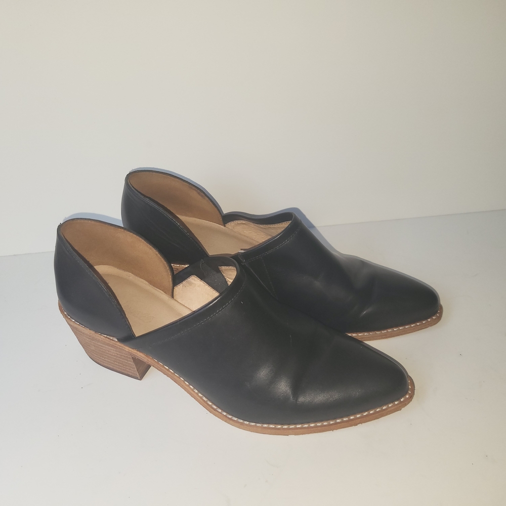 Madewell Black Leather Ankle Booties